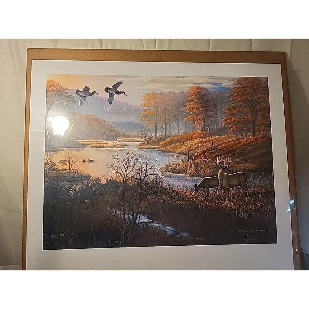 Vintage Arthur G. Anderson "Farm Pond Woodies" Signed Ltd Ed Print 868/3500 -...